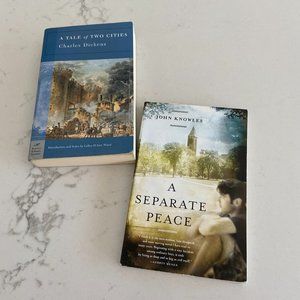 2 books  A separate Peace & A Tale of Two Cities